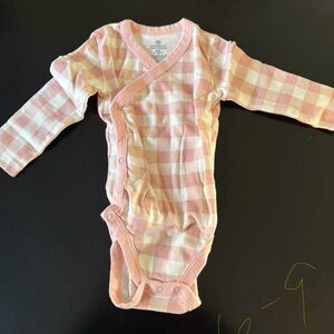 Pink Checkered Kids One Piece